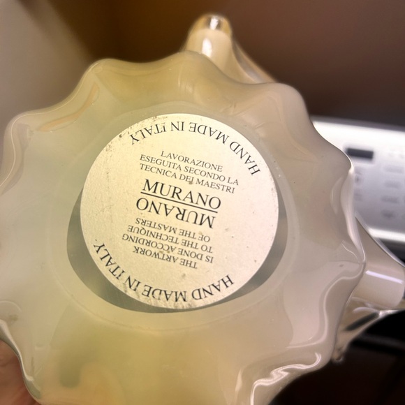 Neiman Marcus Murano Italian Floral Vase - Picture 3 of 5